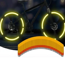 Светоотражающие наклейки для 2" колеса велосипеда ступицы ночного вождения Предупреждение ющие светоотражающие ленты украшения велосипеда сделаны с 3M