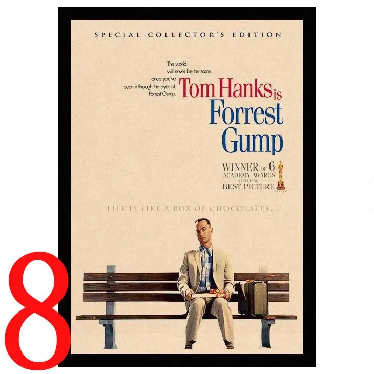Perfect JL Forrest Gump Tom Hanks Vintage Posters For Home/Bar/Living Decor kraft Paper high quality poster wall sticker HBA7