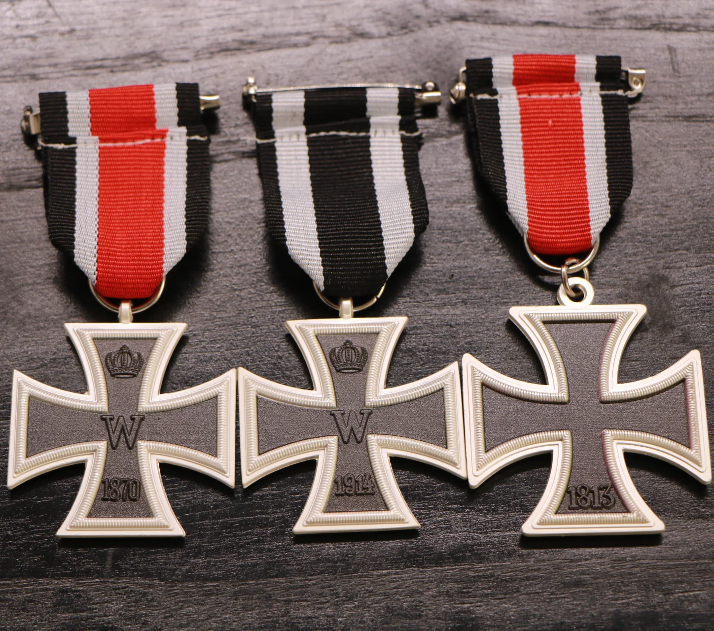 3 шт./лот, Германия, 1813, Железный крест+ 1870, Железный крест+ 1914, железный крест, 2 класса, военная медаль Пруссии