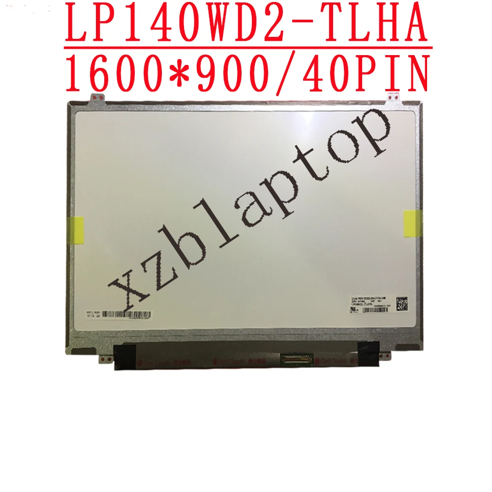 

14.0" LED Display LCD Screen LP140WD2-TLHA LP140WD2-TLE2 1600*900 40PIN D/PN 0JY0DK LCD Matte Panel