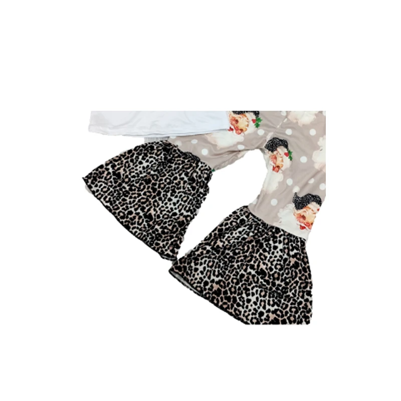 Осенняя одежда с длинными рукавами для девочек, милые штаны с колокольчиками для девочек, комплект из 2 предметов