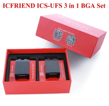 

MOORC ICFRIEND ICS-UFS 3 in 1 BGA Set UFS BGA 3 in 1 with Z3X Easy Jtag Plus box