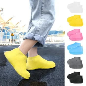 

Reusable Silicone Shoe Cover Waterproof Rain Shoes Covers Outdoor Camping Slip-resistant Rubber Rain Boot Overshoes