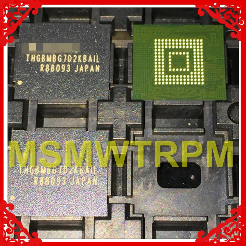 

THGBMBG7D2KBAIL BGA153Ball EMMC 16GB Mobilephone Memory New original and Second-hand Soldered Balls Tested OK