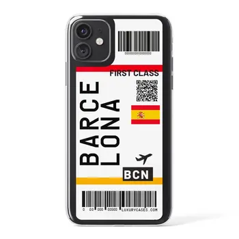 coque billet avion iPhone Barcelona