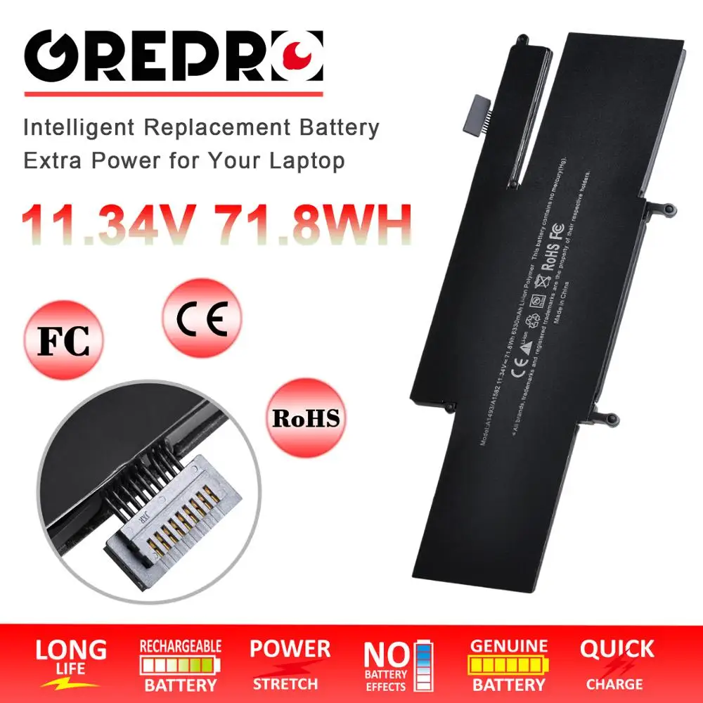 6330mAh A1493 A1582 Аккумулятор для ноутбука Apple Macbook Pro 13 &quotRetina (A1502 конец 2013 Середина 2014