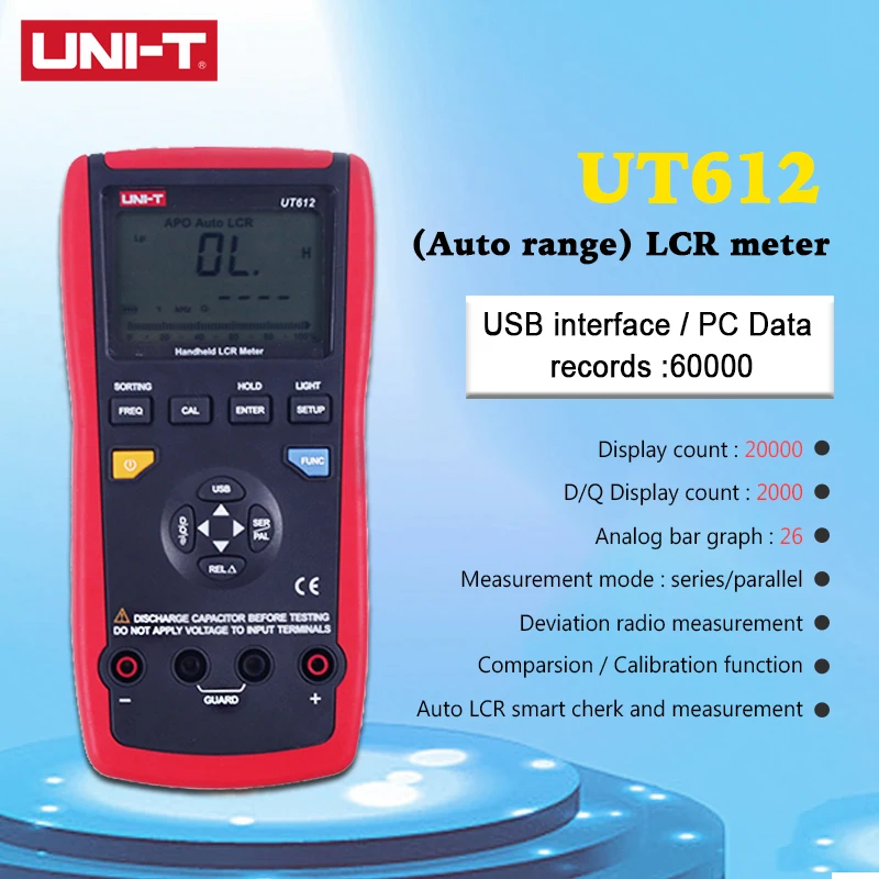 Unit Ut612 100khz Lcr Meter Frequency/resistance/inductance/capacitor