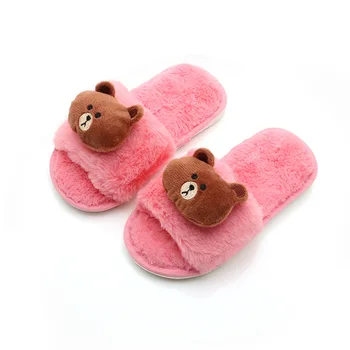 

Children's Slippers Flax Cotton Boys Indoor Slippers Girls Anti-slippery Slide Shoes Cartoon Kids Home 2020 New Slippers Chinelo