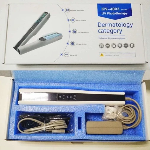 Handheld Kernel KN-4003BL2 311nm UVB Phototherapy Narrow Band UVB Lamp For Vitiligo IP22 Waterproof Home Use