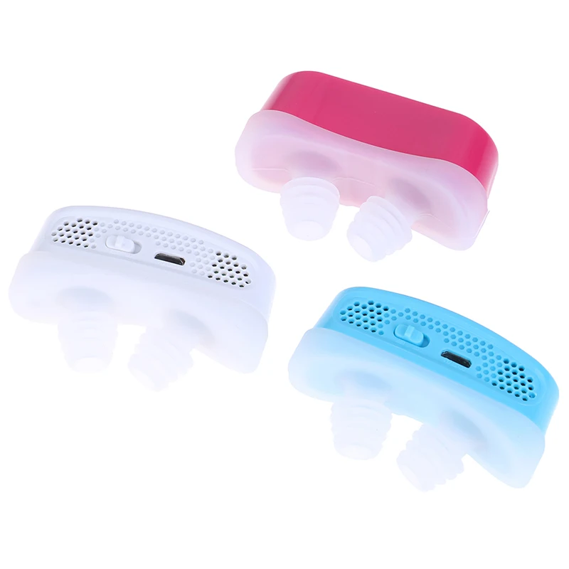 Mini Positive Airway Pressure PM2.5 Filter Sleeping Aid Device Electronic Upgrade Anti-snore Nose Vents Snoring Aid Continuos