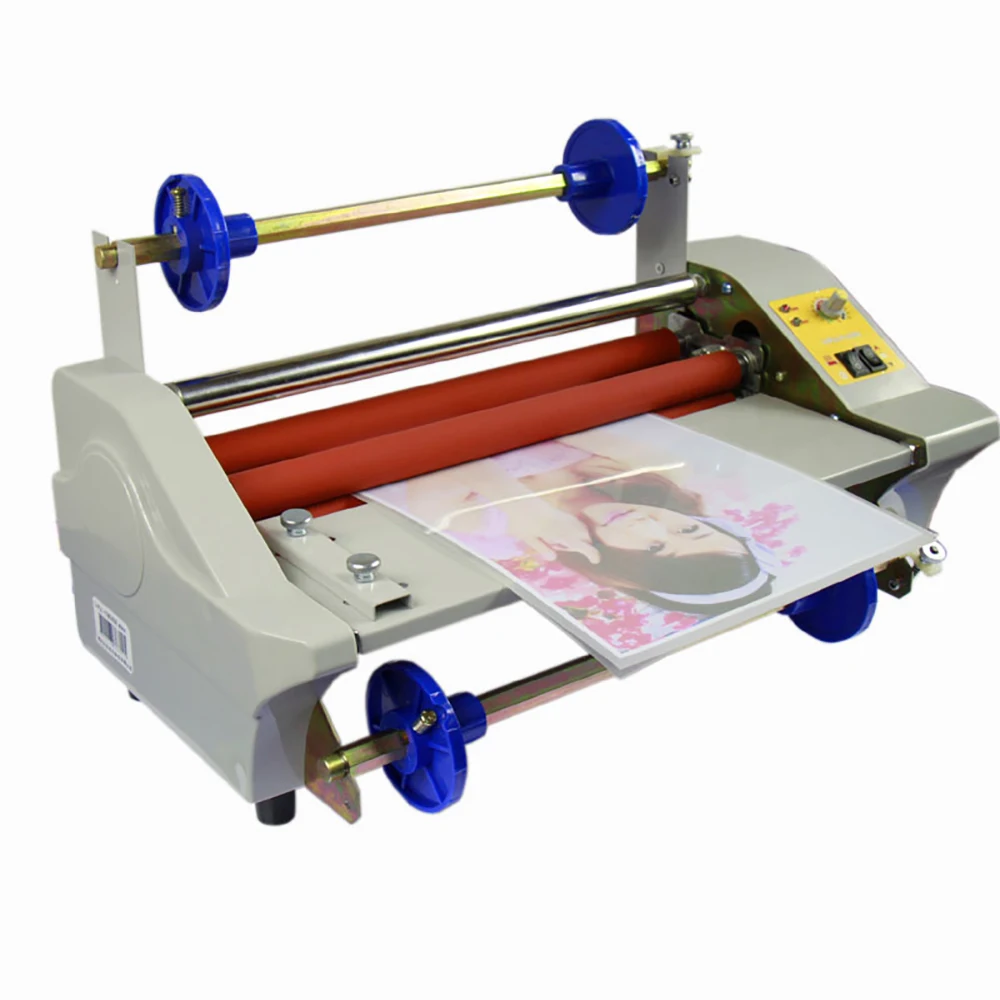 

A3+ Laminating Machine Four Rollers Hot & Cold Film Laminator Film Width 0-35CM AC 110V/220V 600W
