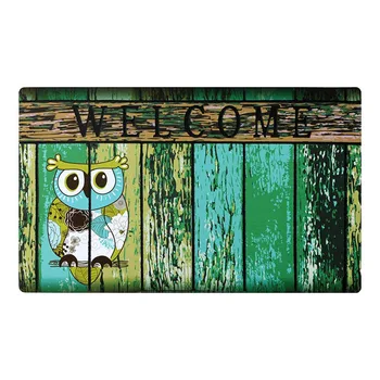 

Welcome Doormat, Entrance Mat Floor Mat for Indoor Outdoor Front Door with Non-Slip Rubber Backing, Door Mat with Owl Pattern