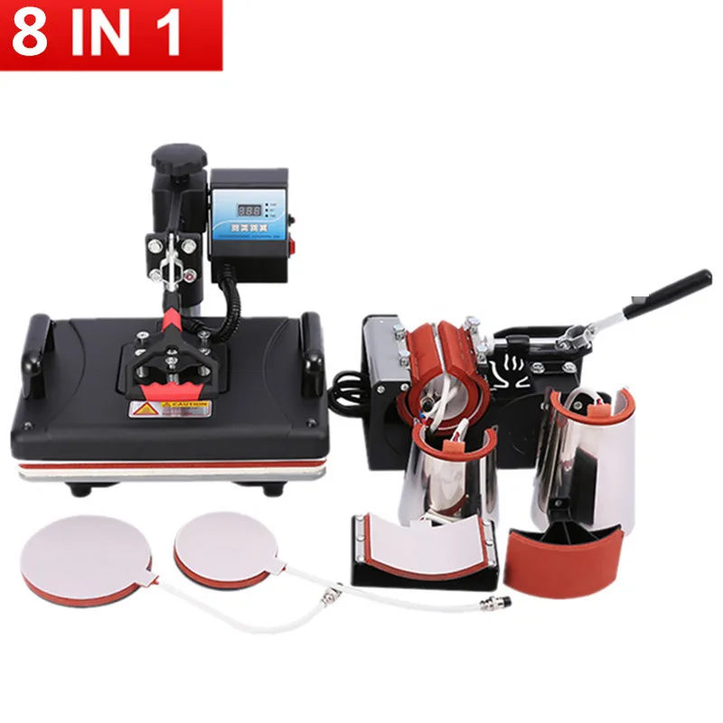 How to Use 8 in 1 Combo Sublimation Heat Press Machine 