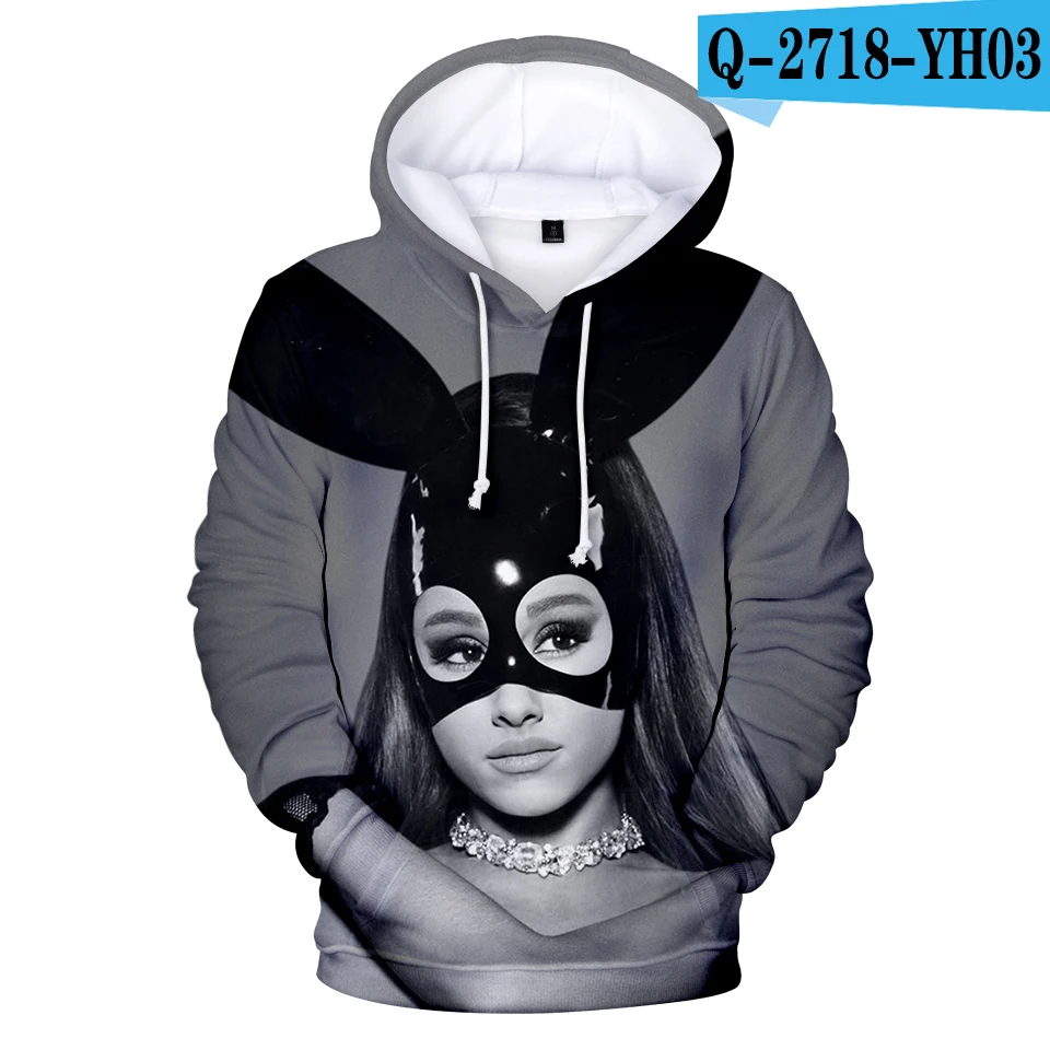 New Fashion Beautiful Ariana Grande 3D Hoodies Women/Men Ariana Grande Spring Autumn Casual 3D Harajuku Girl's Hoodies Tops - Цвет: 3D