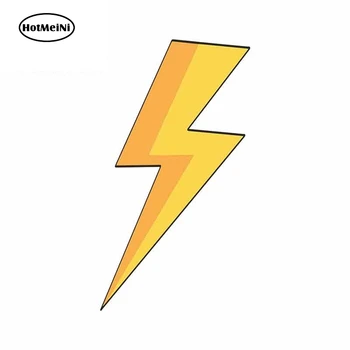 

HotMeiNi 13cm x 7.1cm for Lightning Bolt Flash Personality Creative Car Stickers Vinyl Fashion Occlusion Scratch Decal