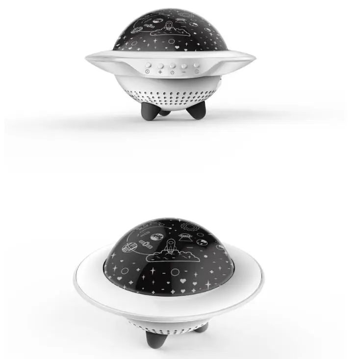 UFO форма Звездная проекционная лампа 4 модели креативный USB заряжаемый Bluetooth музыкальный пульт дистанционного управления ночной Светильник для детской спальни