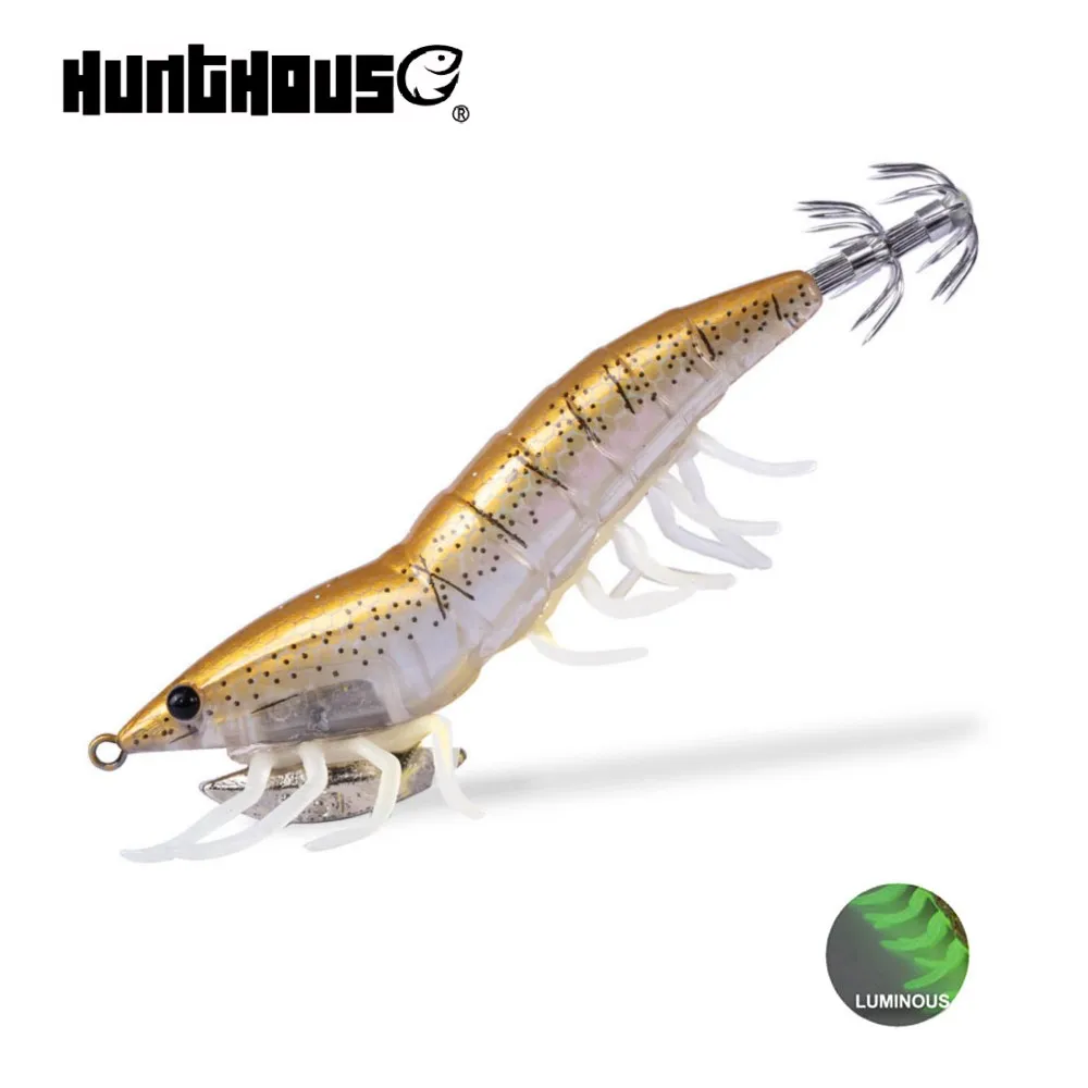 

hunthouse fishing Lure eging Squid jig egi bait fishing octopus wooden shrimp Cephalopod Wood shrimp octopus lures