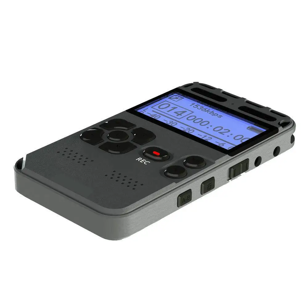 Профессиональный HD Цифровой диктофон с одной кнопкой Запись шумоподавления диктофон USB Перезаряжаемый 8G большой емкости рекордер