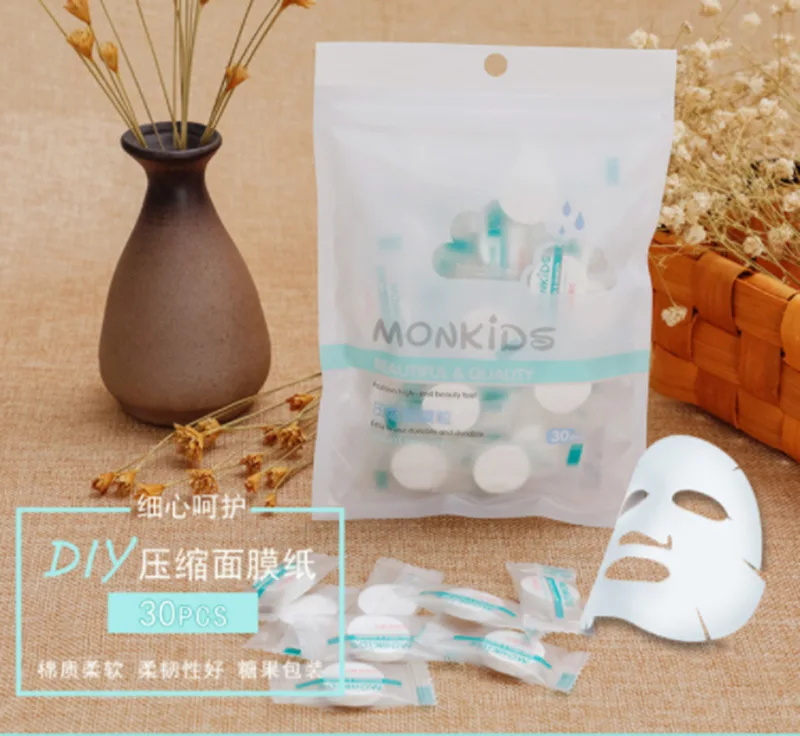 Поперечная граница для не-плетеная маска зерна вода только Facemask Скрытая Tencel Facemask DIY Grimace бумажная мембрана Facemask
