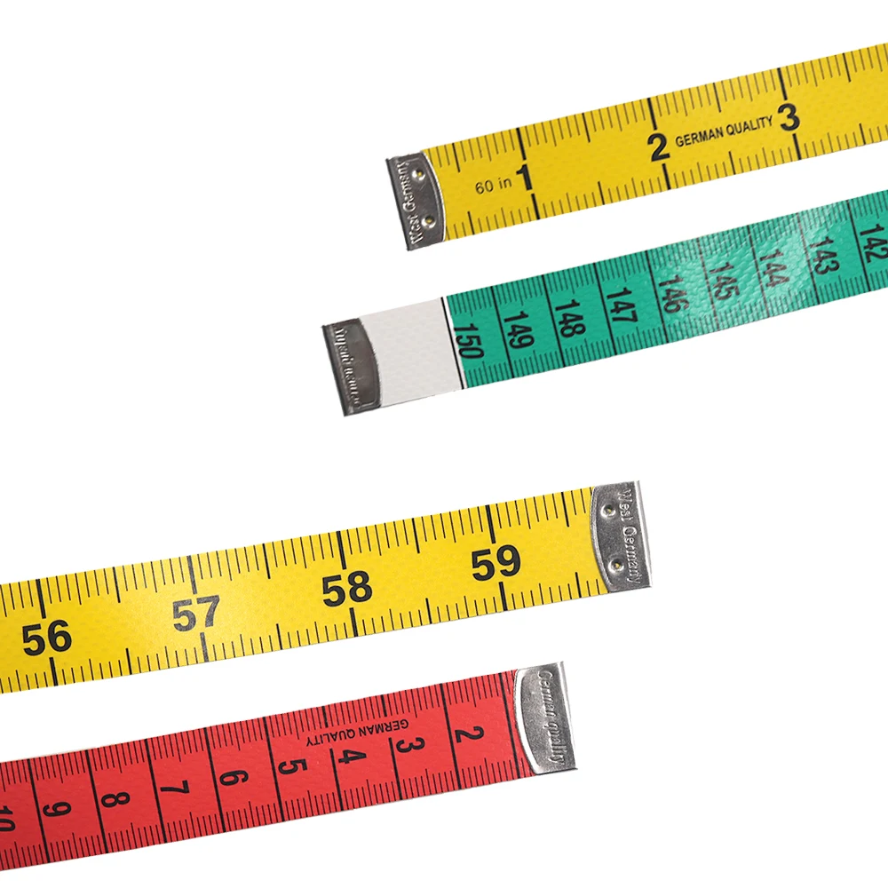 Немецкая качественная измерительная линейка 150 см/60 дюймов, швейная портновская рулетка, мягкая плоская швейная линейка, швейная измерительная лента, швейный инструмент