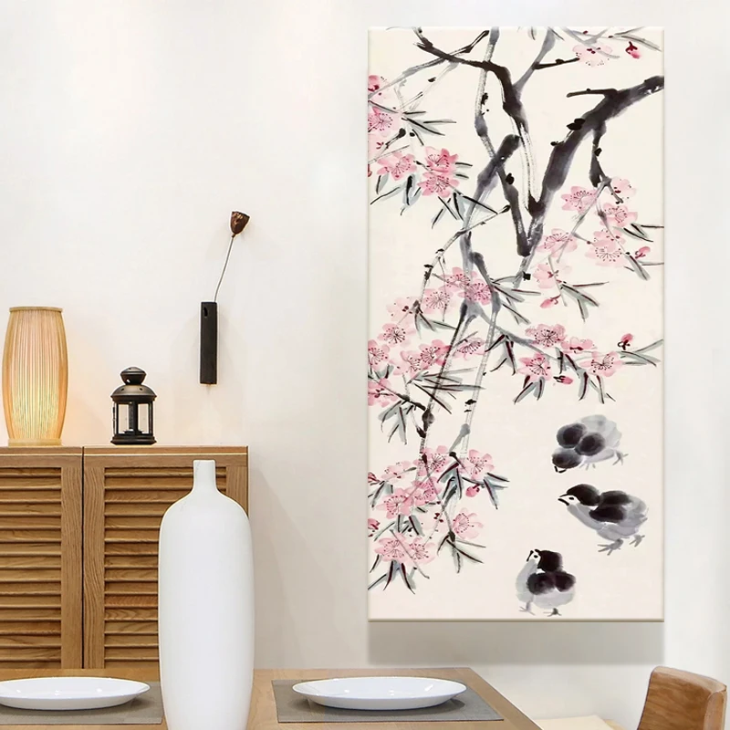 Сделай Сам Раскраска по номерам картина с наборами Qi Baishi известные китайские