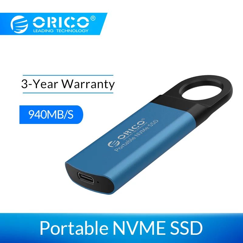 ORICO мини внешний SSD M2 NVME жесткий диск 1 ТБ SSD 128 ГБ 256 ГБ 512 ГБ M.2 NVME портативный SSD USB C 3,1 10 Гбит/с Твердотельный накопитель