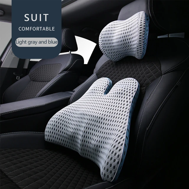 Car Headrest Neck Pillow Support Universal Soft Neck Pillows Cushion Memory Foam Lumbar Pillow Back Support Interior Automotive 22