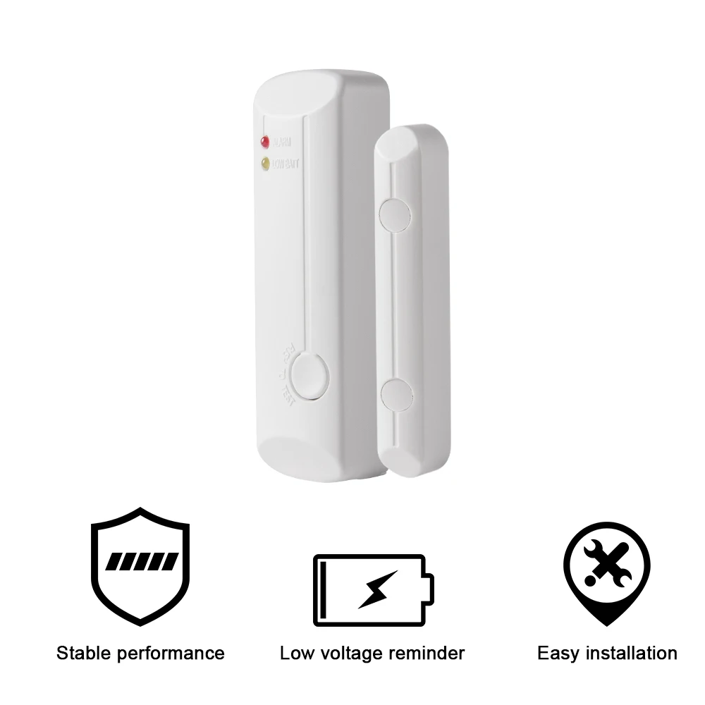 HEIMAN 433MHz Wireless Window Door Magnet Sensor Detector For Home Wireless Alarm System Burglar security prompt