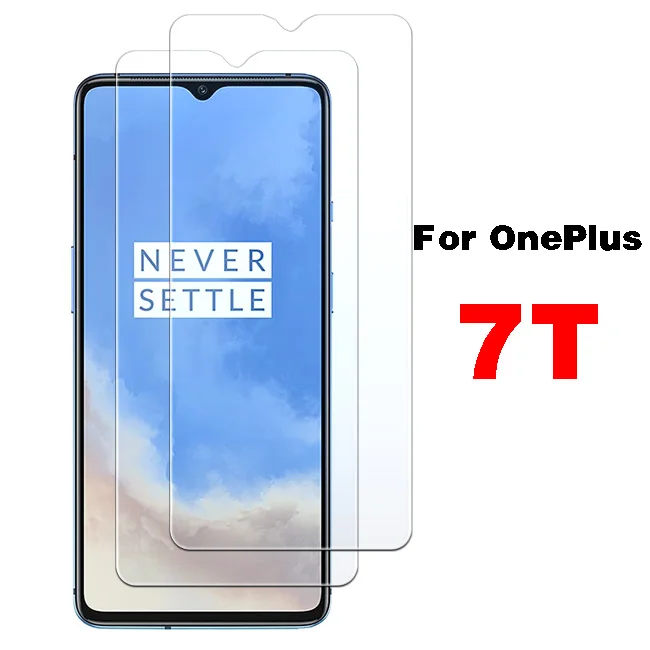 2 шт. закаленное стекло для oneplus 6t 7 t 6 7 защитная пленка для экрана t t7 t6 one plus бронированная защитная пленка 1+ oneplus 6 oneplus 7 glas on - Цвет: For Oneplus 7t