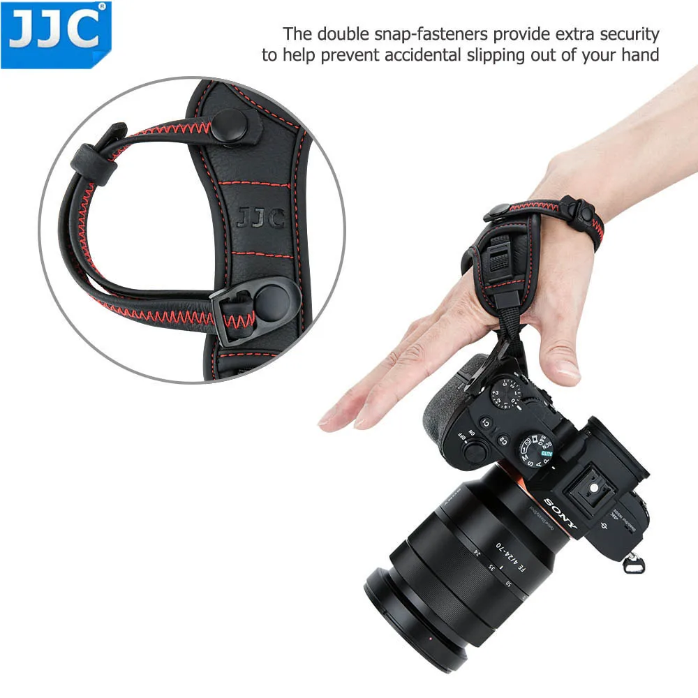 Ceny JJC regulowany bez lustra aparatu pasek na rękę do aparatu Nikon Z50 Z7 Z6 D5600 D5500 D5300 D5200 D5100 D5000 D3500 D3400 D3300 Sigma FP