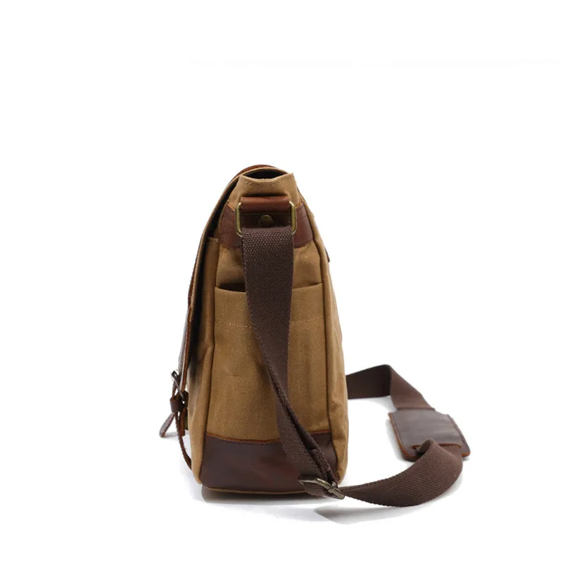 Vintage Satchel Shoulder Bags Camera Bag With Laptop Compartment Waterproof Vintage Men Canvas Handbags for Nikon Canon Sony