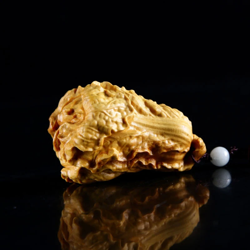 Твердая древесина капуста завод ручной работы игрушка Самшит резьба по дереву счастливый автомобиль маленький кулон резьба ремесла все самое лучшее