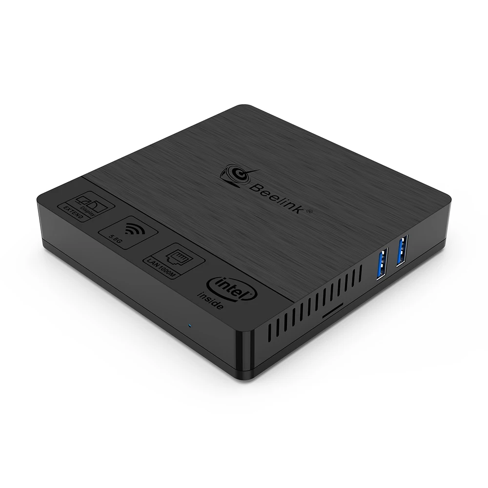 Beelink BT4 мини ПК Windows 10 Intel 4 ядра Гб ОЗУ 64 HDD настольные компьютеры nuc win10 HTPC HDMI VGA выход