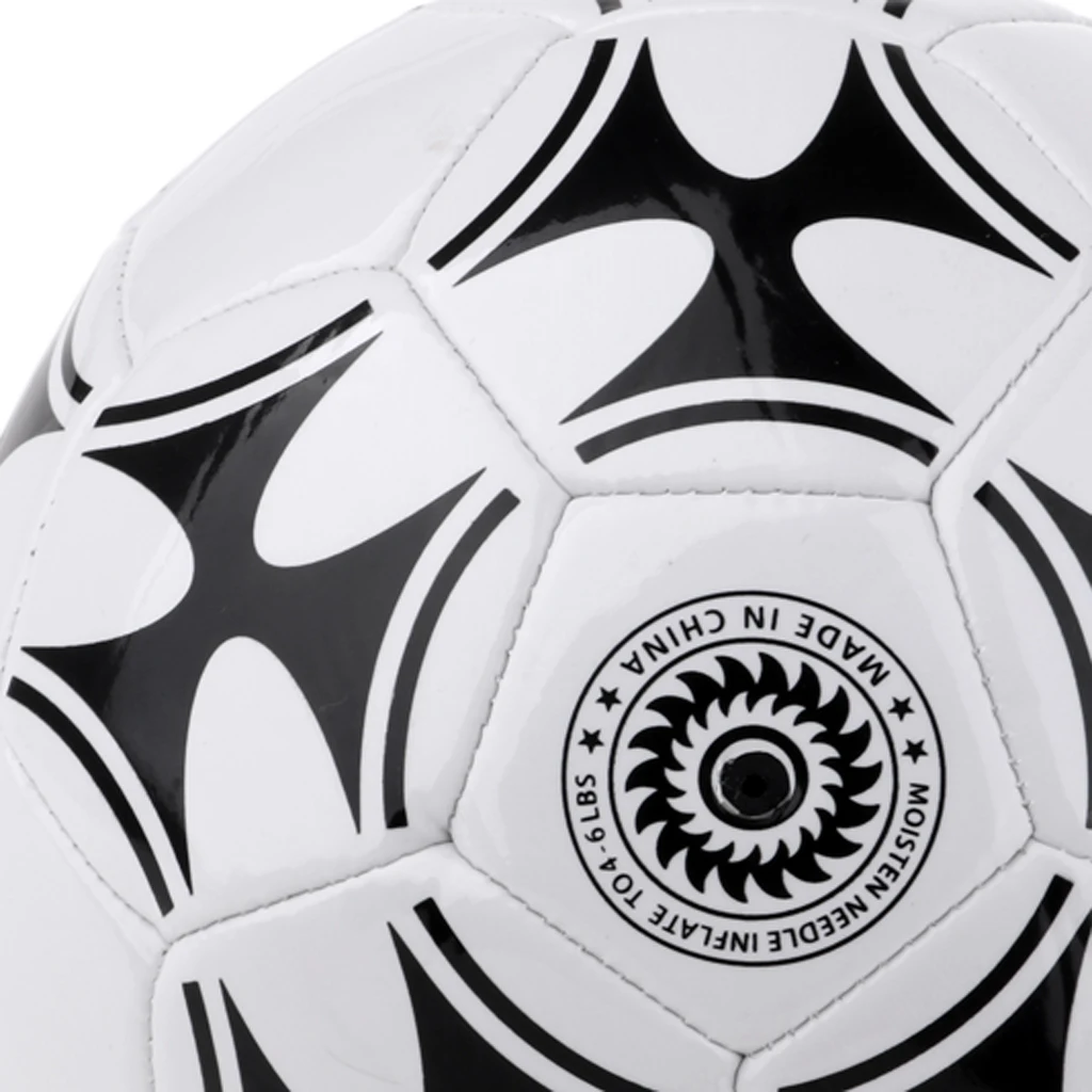 Football Soccer Ball 3 Standard Training with Net Needle for Indoor Outdoor