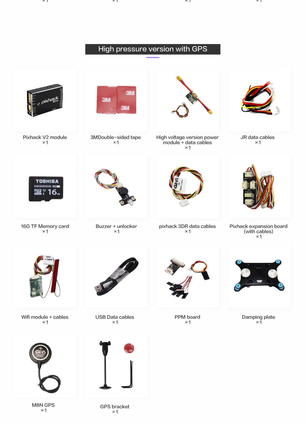 CUAV Горячая Pixhack V2 Pixhack Контроллер полета комбо rc автопилот для DIY RC Дрон мультиротор Прямая