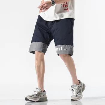 

Men's Summer Printing Stylish Casual Korean-Style Tooling Color Matching Japanese-Style Loose Casual