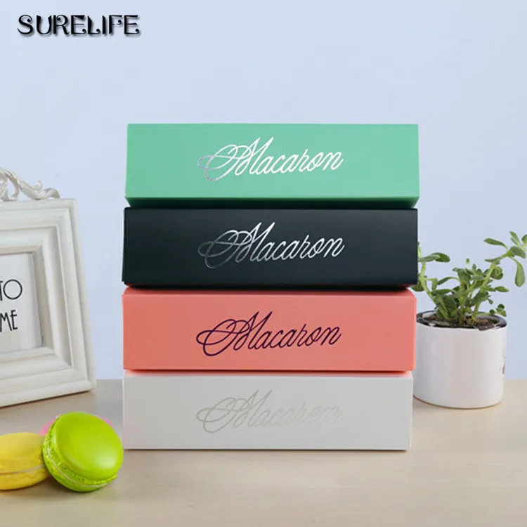 

30 pieces Macaron Baking Packing Chocolate Cake packaging bronzing West Point cartridge box drawer Sum