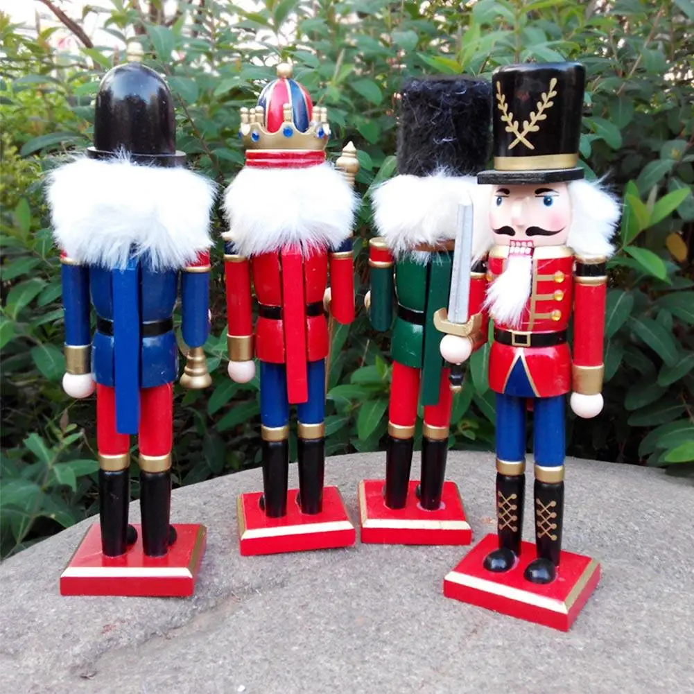30 см рождественские украшения Щелкунчик, кукольные солдатики форма декор для бара окна рабочего стола украшения