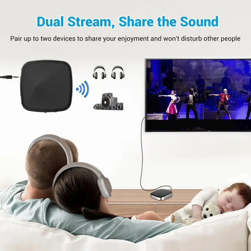 Bluetooth RCA приемник 5,0 aptX LL 3,5 мм Aux беспроводной адаптер Музыка для ТВ