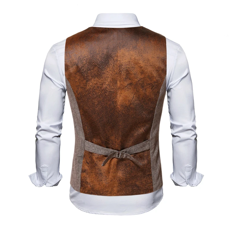 Sleeveless Men Vest Retro Waistcoat Men's Coats Man Coat Male Clothes Jackets Clothing Tactical Padded Mens Vests Golf 3
