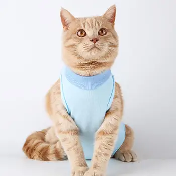 

new Pet Cats Recovery Weaning Suit Breathable Elastic Vest Wound Protection Clothes