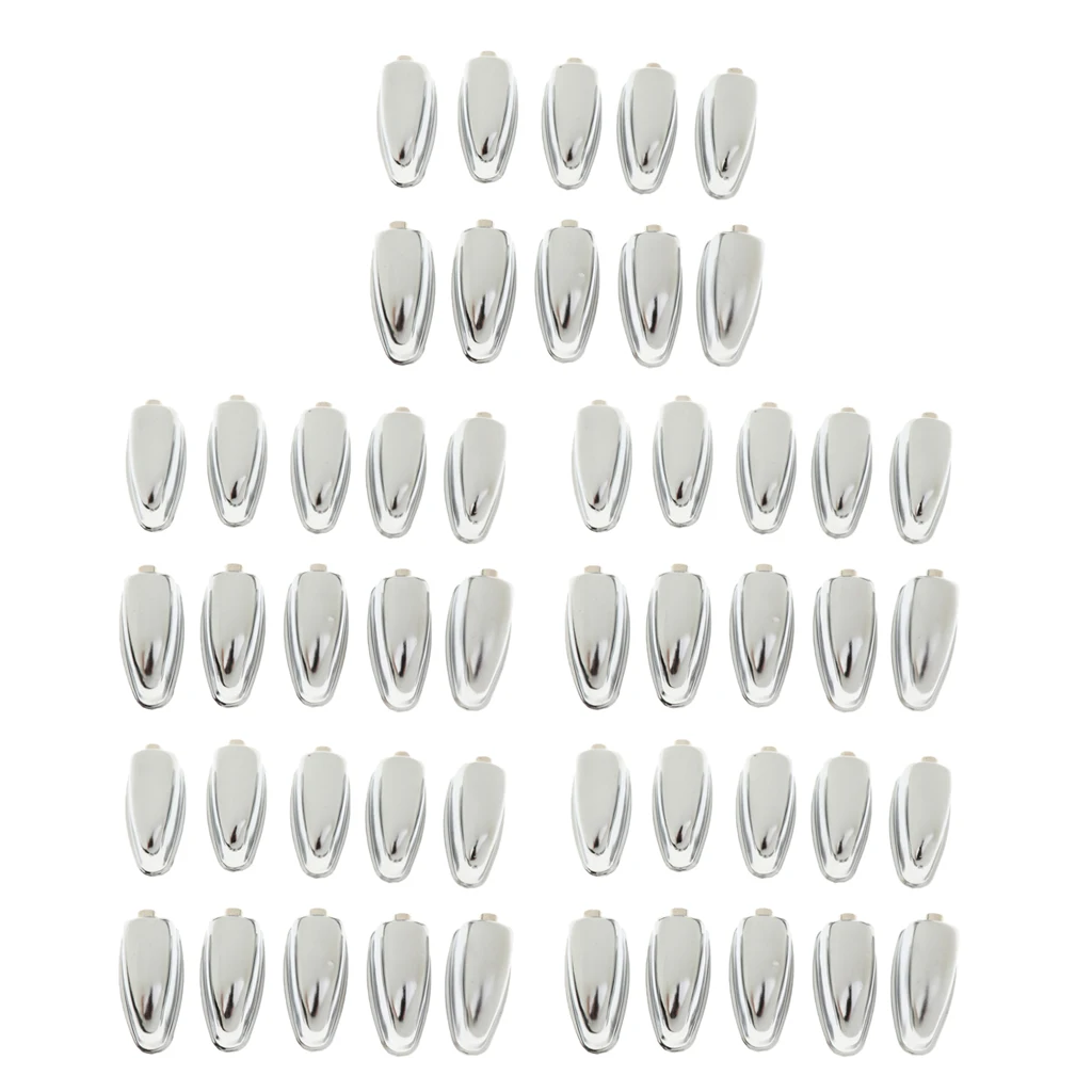 Practical 50pcs/Pack Iron End Tom Drum Lugs Hardware for Drummer Silver