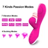 Rabat aspiration Vibration 3 en 1 g-spot vibrateur jouets sexuels pour femmes Couple adulte femelle ventouse Clitoris Stimulation vibrant gode ► Photo 3/6