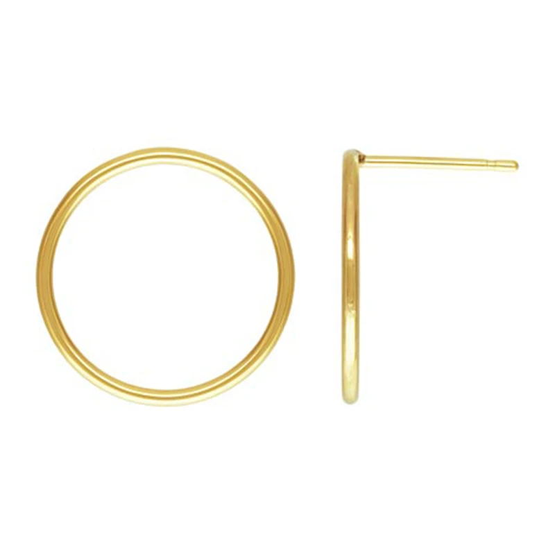 14K Gold gefüllt 7MM/10MM/15MM Kreis Ohrringe Gold Schmuck Gold gefüllt Ohrstecker Brincos Pendientes Ohrringe Boho Ohrringe – Detail 17