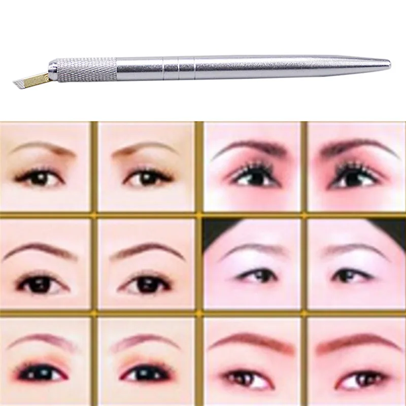 

AACAR 1Pc Tattoo Pen Reuseable Steel Eyebrow Lip Needle Tip Holder Tool Supply For Permanent Makeup