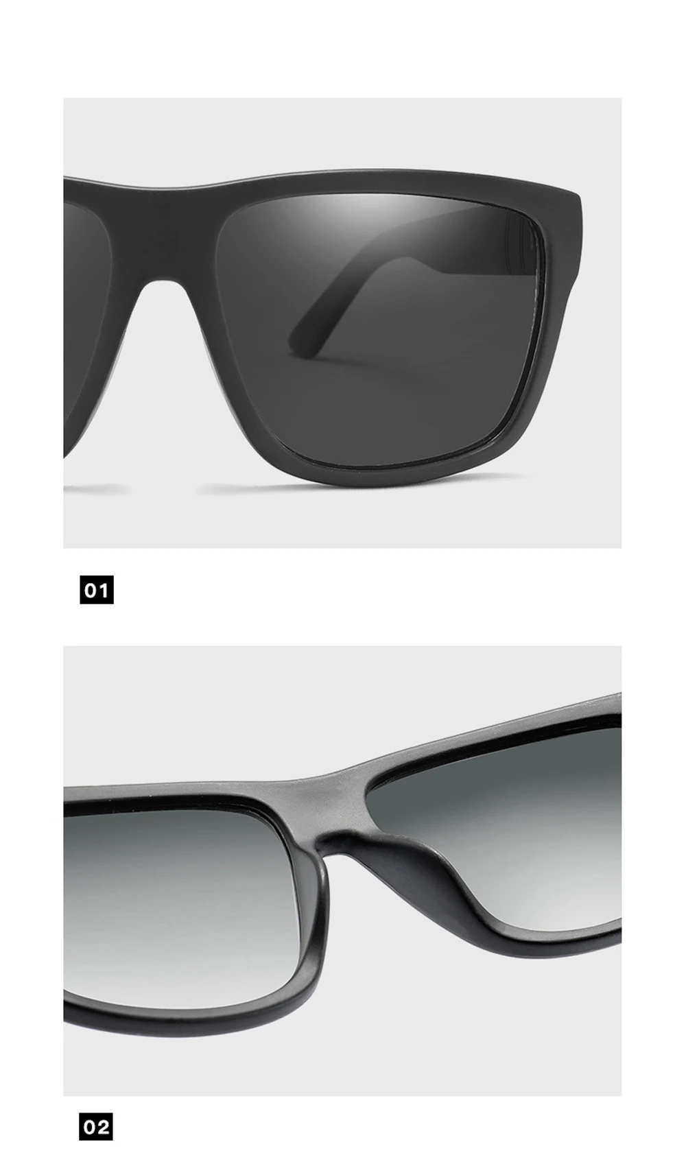Muslimische Mode Wrap quadratischen Rahmen Retro dekorative photo chrome klassische Sonnenbrille Frauen Männer vielseitige Muster Sonnenbrille uv400 – Detail 9