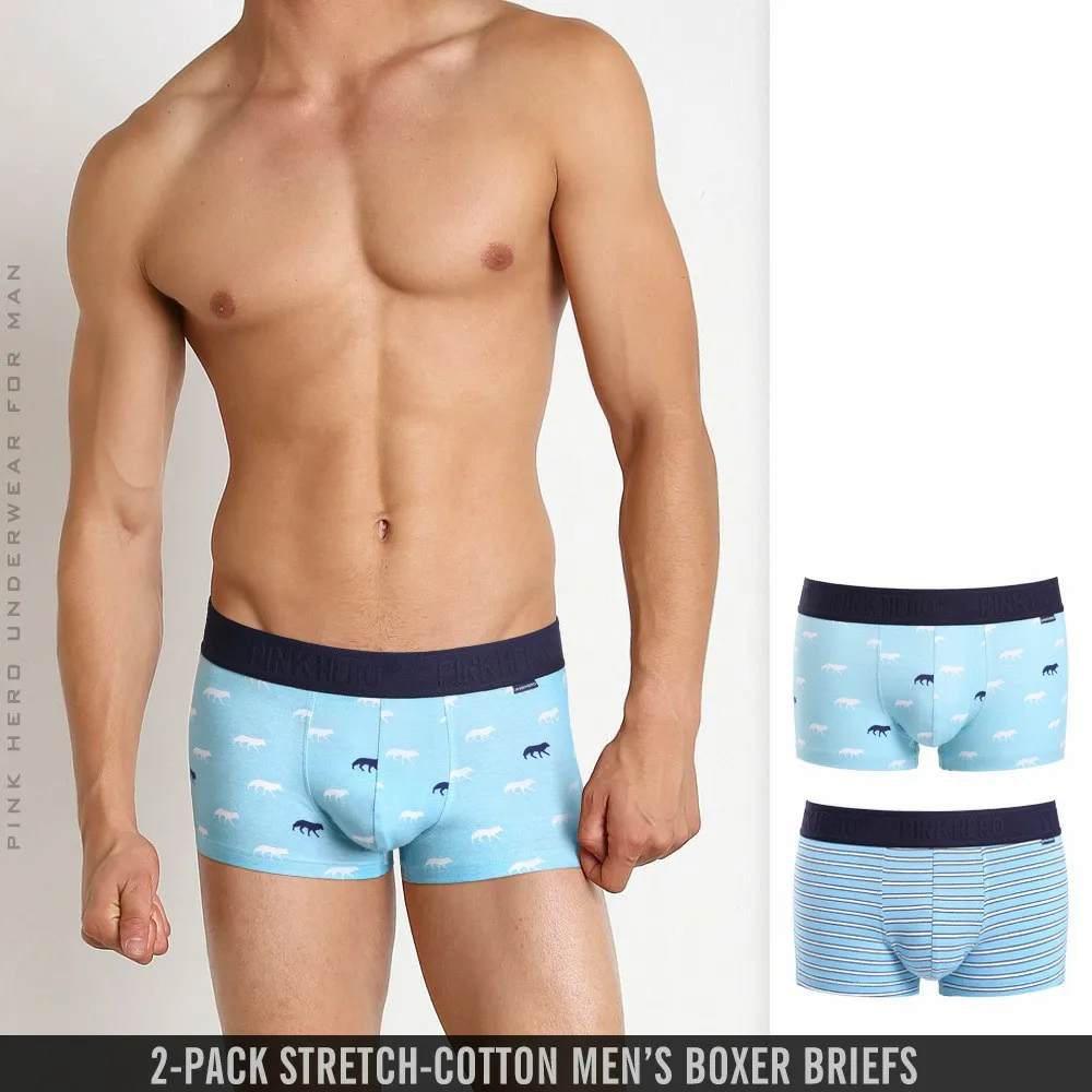 Новинка 2020 розовое Мужское нижнее белье с героями хлопковые трусы на осень и зиму