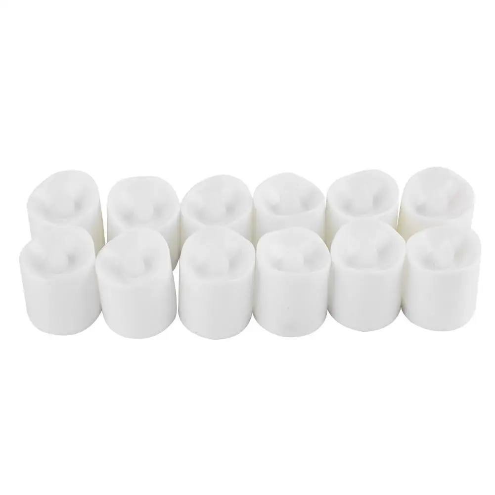 12 шт./компл. теплые светодиодный Свеча светильник мерцание Чай Светильник лампы