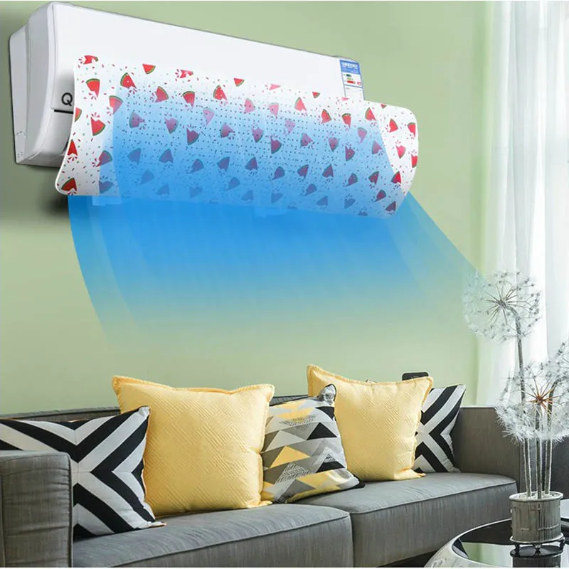 Домашний Einstellbare Klimaanlage Abdeckung Windschutzscheibe Klimaanlage Schallwand Schild Wind Guide Monat Gerade Anti-wind Schild