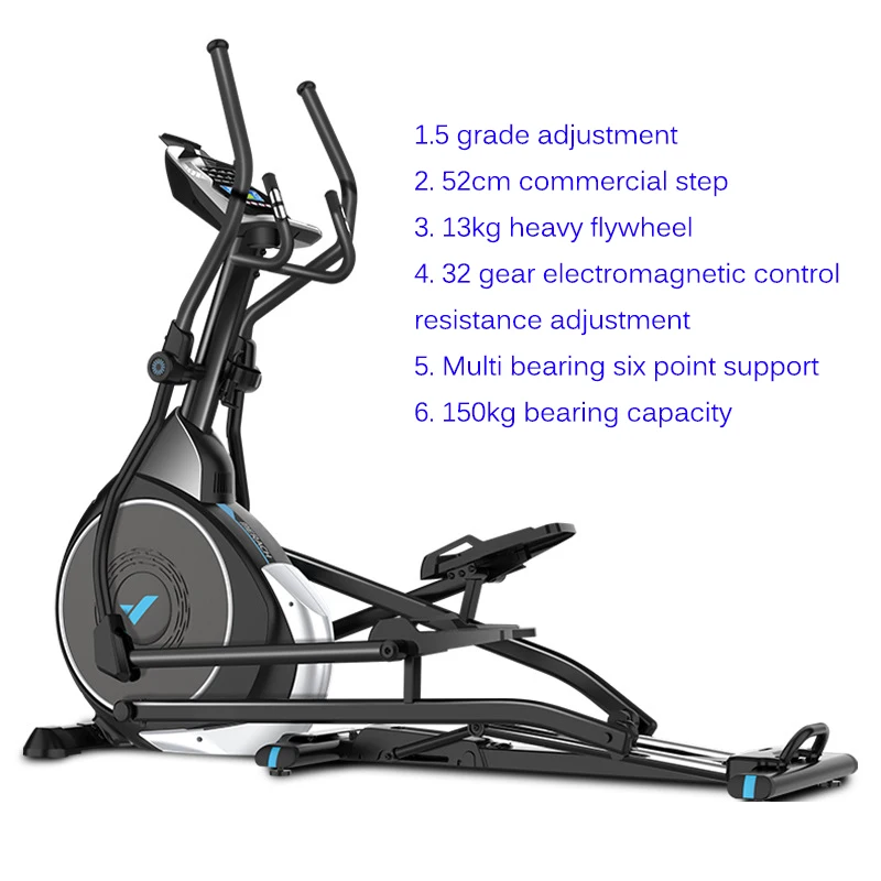 Electric Magnetic Control Elliptical Machine, Indoor Fitness Vehicle, Exercise Bike, Commercial, Front Drive